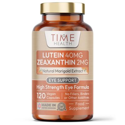 Lutein 40mg with Zeaxanthin 2mg  New Micro-encapsulated Formula  100% Pure Natural Highly Bioavailable  UK Manufactured - 120 Capsules