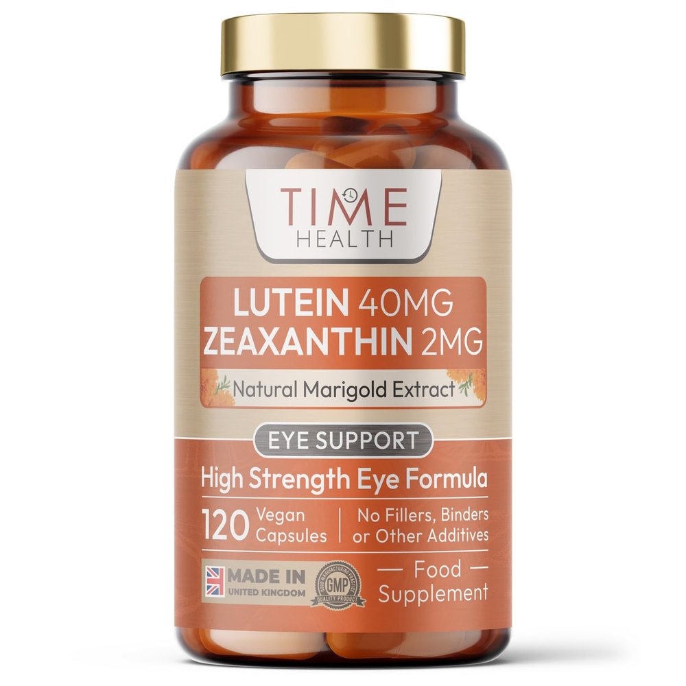 Lutein 40mg with Zeaxanthin 2mg New Micro-encapsulated Formula 100% Pure Natural Highly Bioavailable UK Manufactured - 120 Capsules