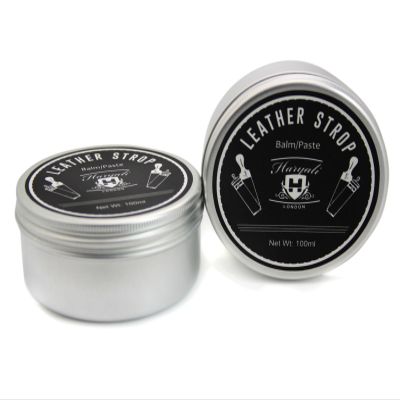 Haryali London, Leather Strop Balm Paste 100ml  Non Abrasive Strop Conditioning Paste & Strop Polish  Honing Paste Leather Strop Conditioner for Straight Razors