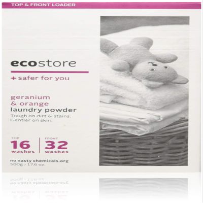 ecostore Laundry Powder, Geranium & Orange, 17.6 oz (500 g), Washing Powder, Detergent