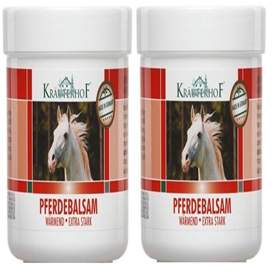 Kruterhof Horse Balsam, Extra Strong, 2 Packs of 250 ml = 500 ml