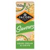 JACOB'S Savours Thins Sour Cream & Chive Crackers, 150 g (Pack of 1) view 1