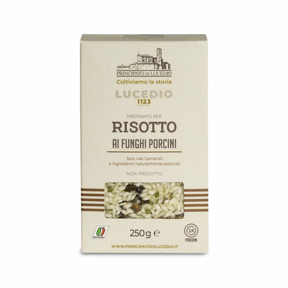 Risotto with porcini mushrooms - 250 g - in Cellophane bag with protective atmosphere
