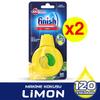 Finish Dishwasher Freshener Lemon & Lime | Pack of 2 | Lasts upto 60 Washes each | 2 x 60 Washes | Lasts upto 120 Washes view 3