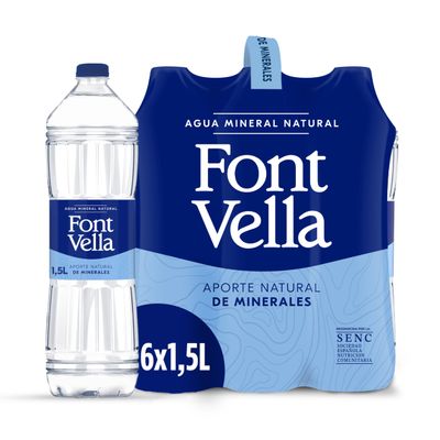 Font Vella Mineral Water 1,5 L. [Pack of 6]