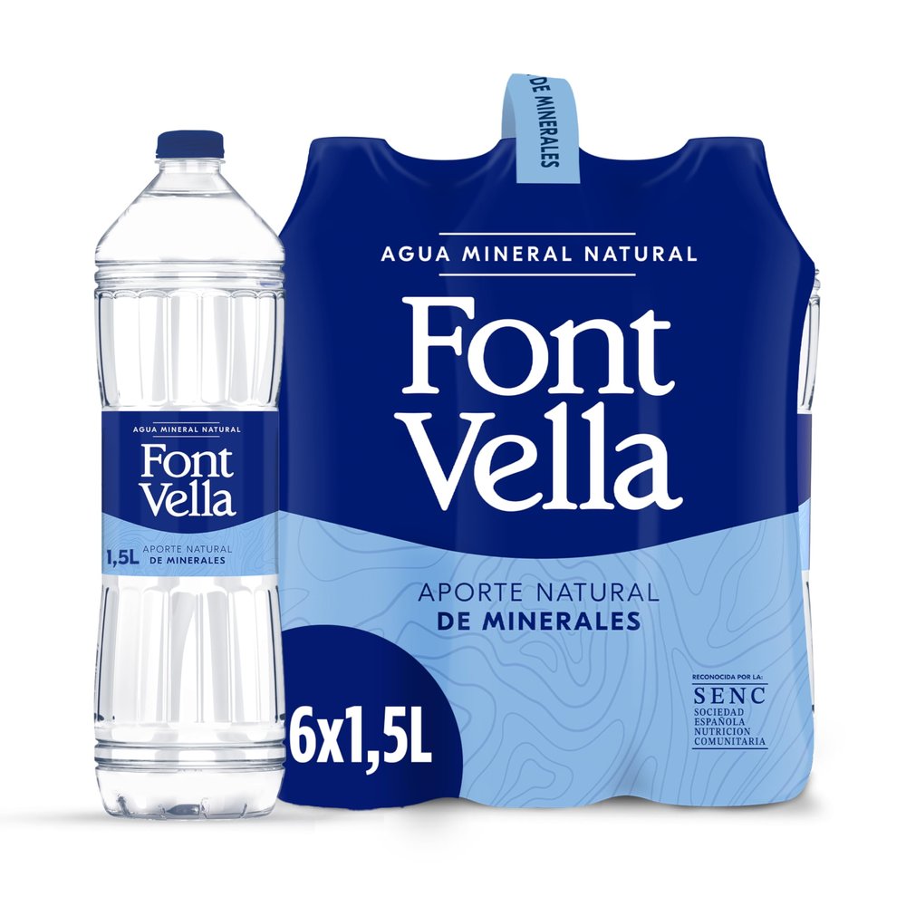 Font Vella Mineral Water 1,5 L. [Pack of 6]