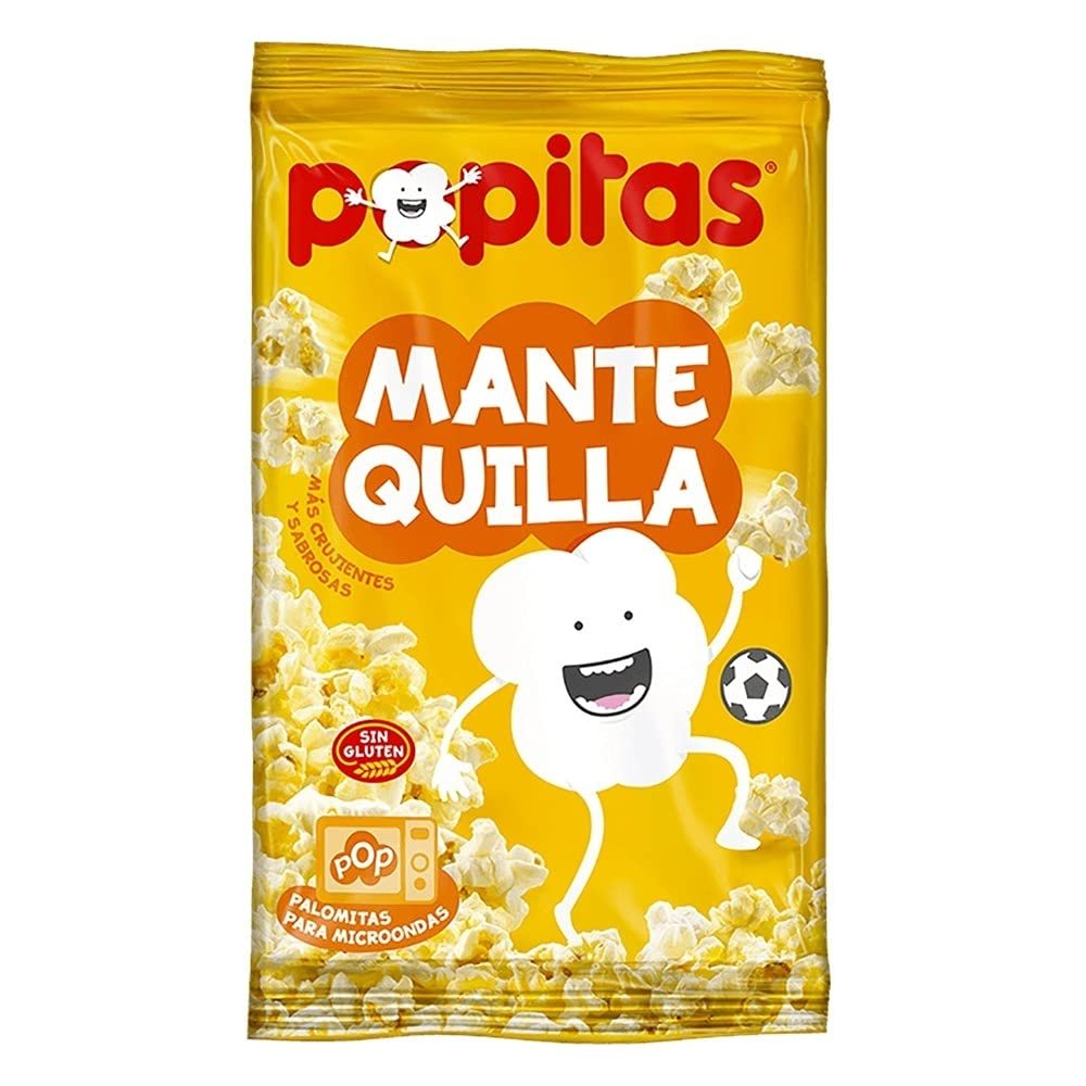 Palomitas Popitas Mantequilla Borges 100gr (Paquete para Microondas) Sin Gluten