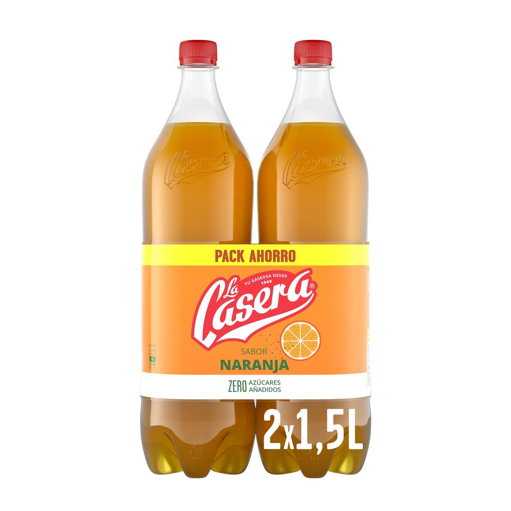 La Casera Cooling Drink Orange 2 x 1.5 L