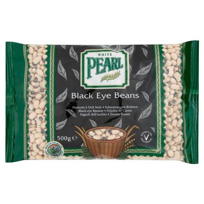 (10 Pack) White Pearl Black Eye Beans 500g - 500g