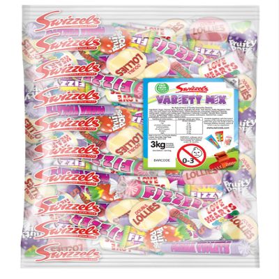 ( 2 Pack) Swizzels Variety Mix Bulk - 3Kg