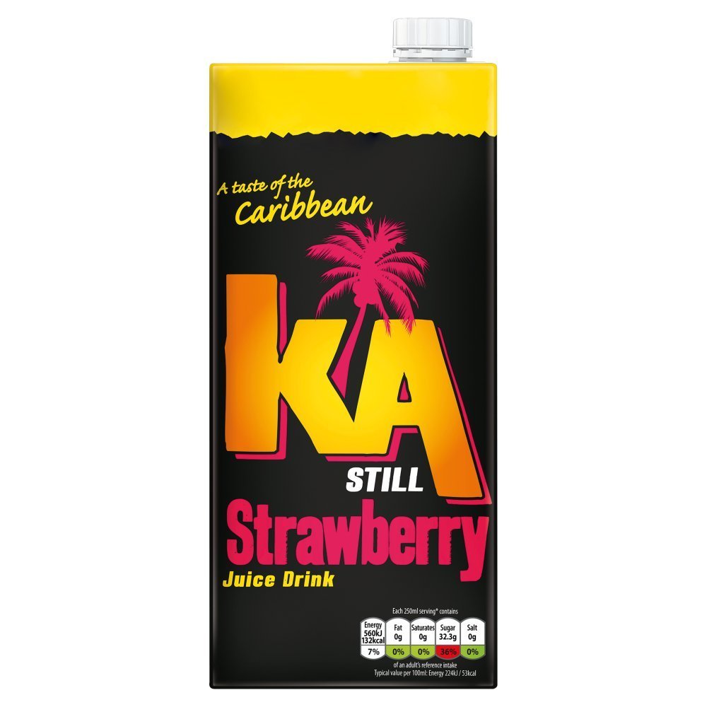 (12 Pack) Ka Strawberry - 1Ltr