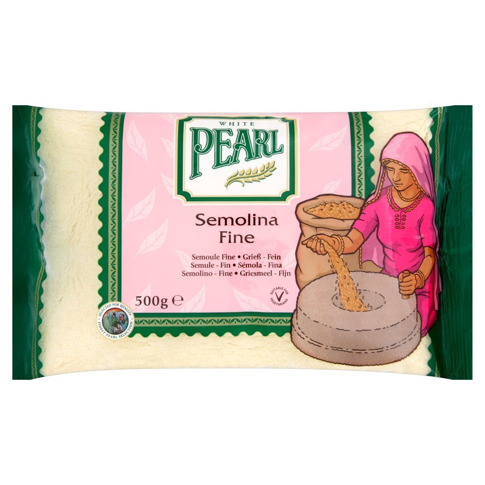 (10 Pack of ) White Pearl Semolina Fine 500g - 500g