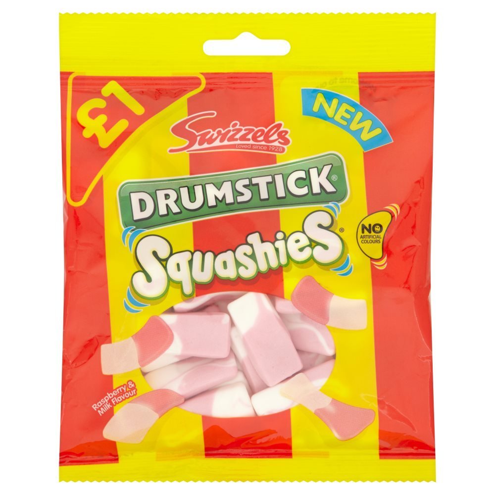 (12 Pack of ) Swizzels Squashies Drumsticks - 145g