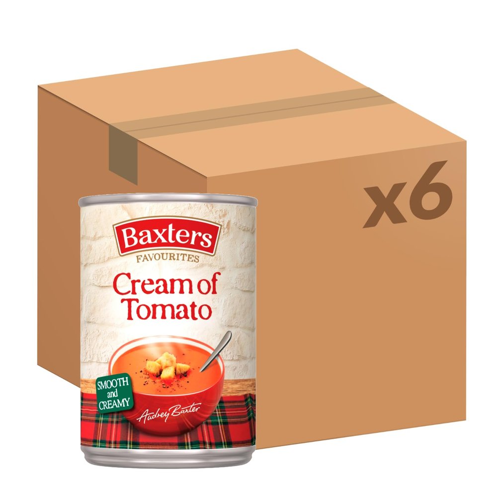 Baxters Favourites Cream of Tomato Soup, 400 g (Pack of 6)