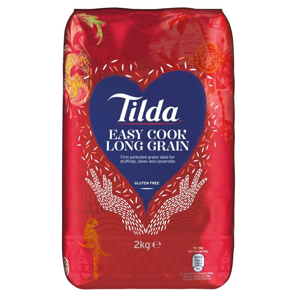 ( 4 Pack) Tilda Easy Cook Long Grain Rice - 2Kg