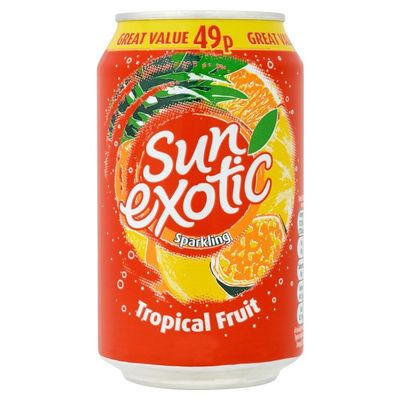 (24 Pack) Sun Exotic Tropical 49p 5.99 - 330ml