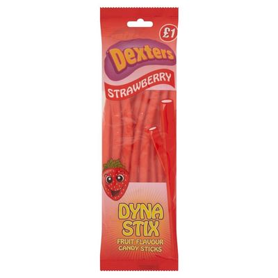 (12 Pack) Dexter Prepack Dyna Stix Strawberry - 200g