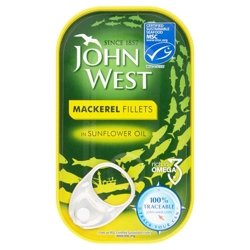 (10 Pack) John West Mackerel Fillet in Oil - 125g