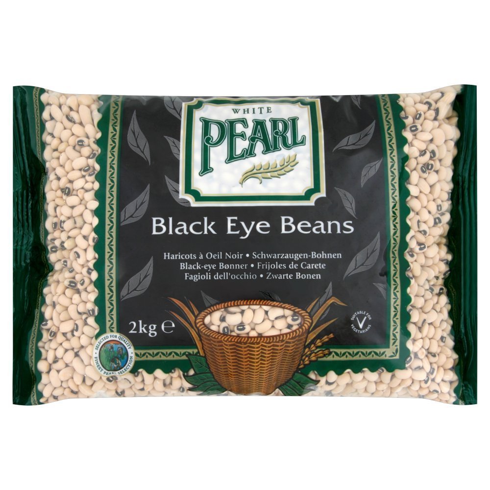 ( 6 Pack) White Pearl Black Eye Beans - 2Kg