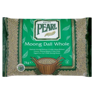 ( 6 Pack) White Pearl Moong Whole - 2Kg