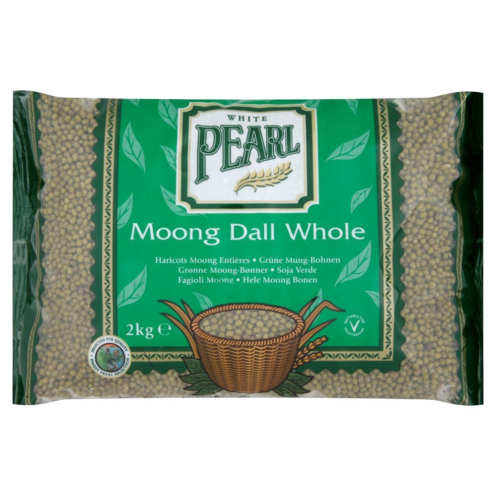( 6 Pack) White Pearl Moong Whole - 2Kg