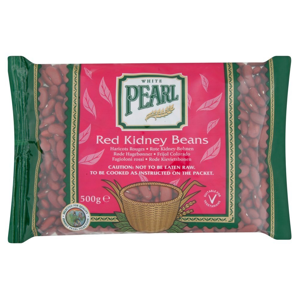 (10 Pack) White Pearl Red Kidney Beans - 500g