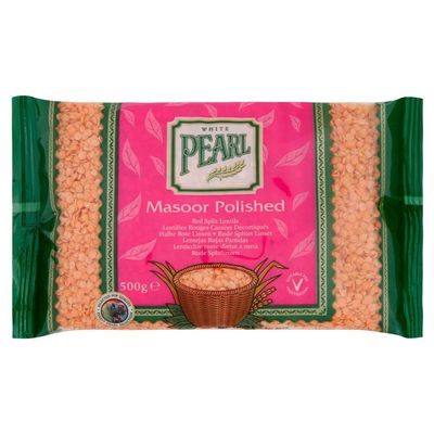(10 Pack) White Pearl Masoor Polished - 500g