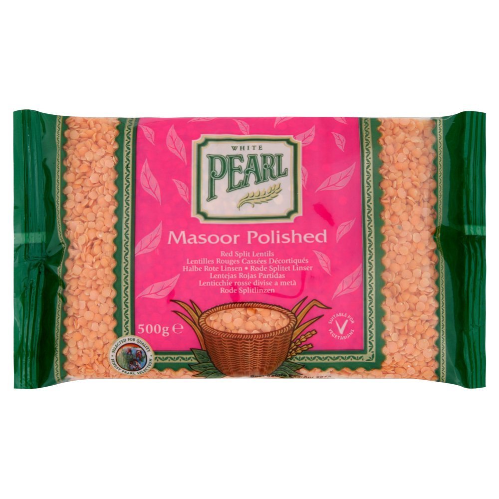 (10 Pack) White Pearl Masoor Polished - 500g