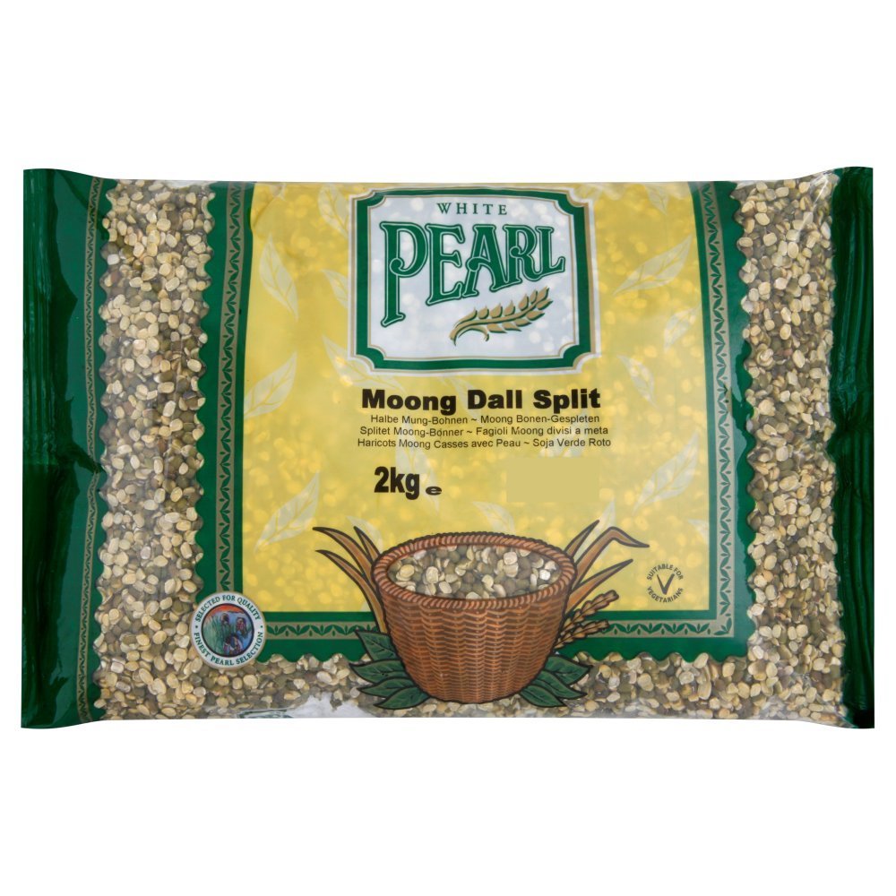 ( 6 Pack) White Pearl Moong Dal Split - 2Kg