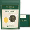 VAHDAM, Earl Grey Citrus Green Tea Loose Leaf 100g (50+ Cups) Loose Leaf Earl Grey Green Tea With Pure Bergamot Oil | High Elevation Grown | Vacuum Sealed view 1