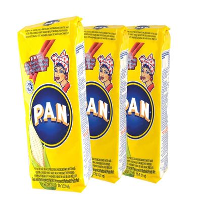 White corn flour, precooked Colombia - Venezuela, bag 1, 0 kg - Harina de Maiz Blanco precocida , 3 x 1kg.