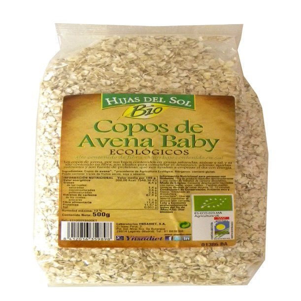 Ynsadiet Copos Avena Baby 500g
