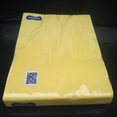 20 pcs 3 ply light yellow paper napkins 33cm x 33cm ideal for wedding parties cristning bbq free delivery