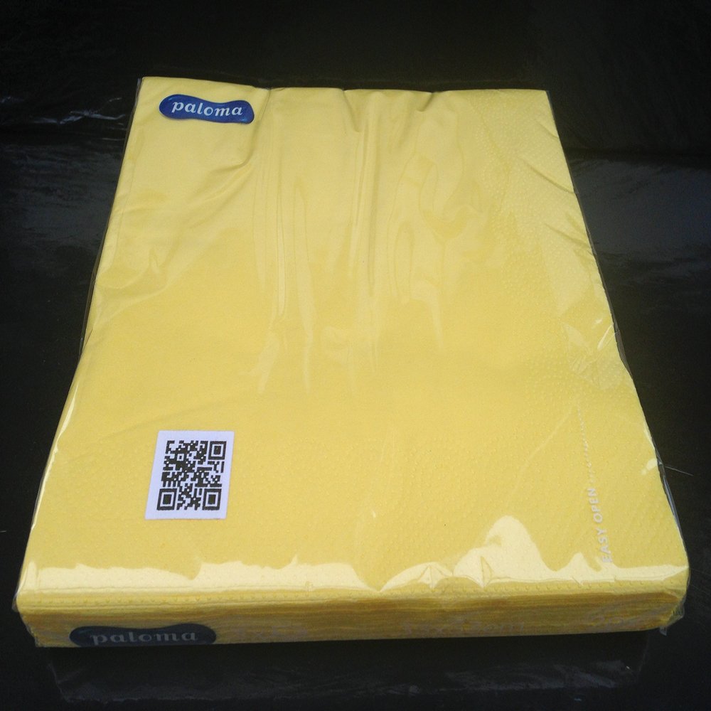 20 pcs 3 ply light yellow paper napkins 33cm x 33cm ideal for wedding parties cristning bbq free delivery