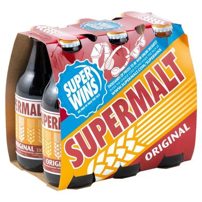 ( 24 Pack ) Supermalt Bottles 6pack - 330ml