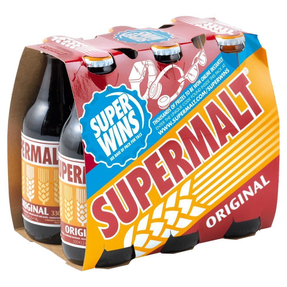 ( 24 Pack ) Supermalt Bottles 6pack - 330ml