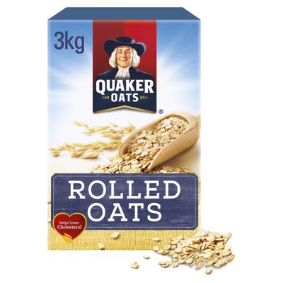 Quaker Porridge Rolled Oats, 3 kg