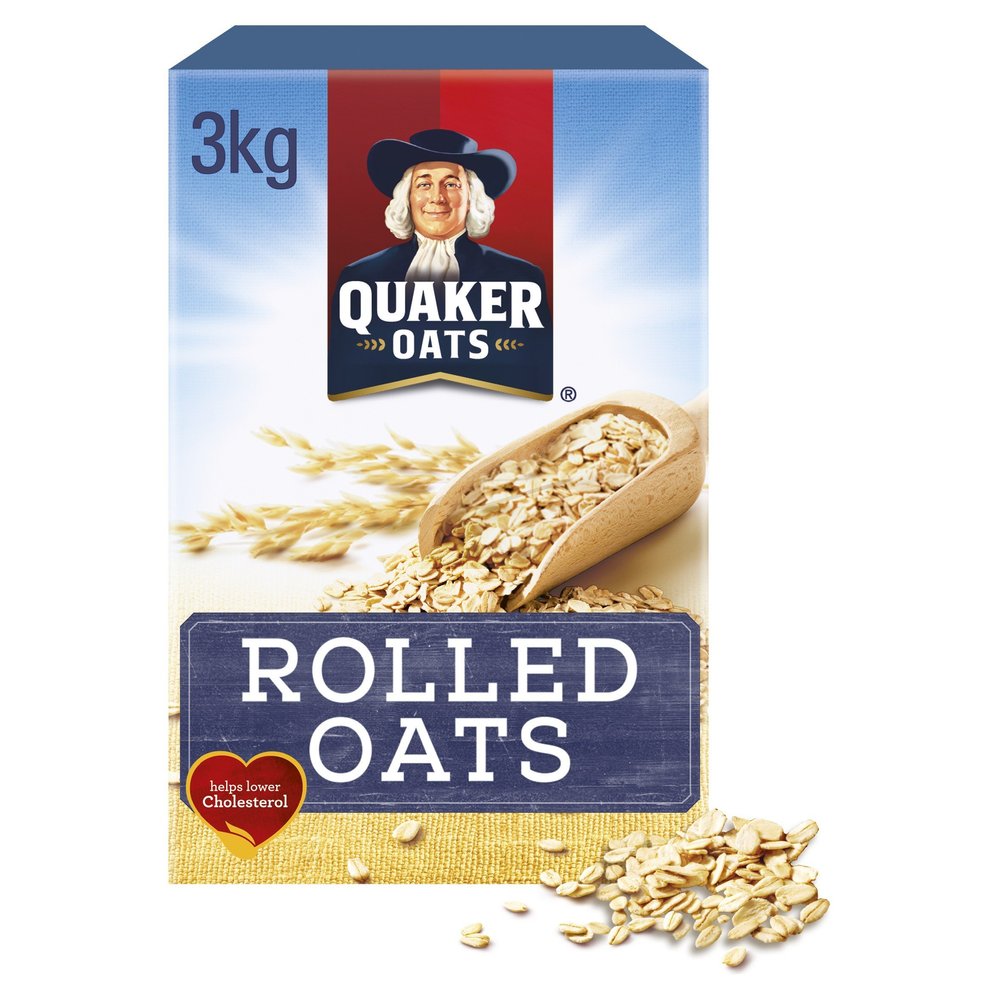 Quaker Porridge Rolled Oats, 3 kg
