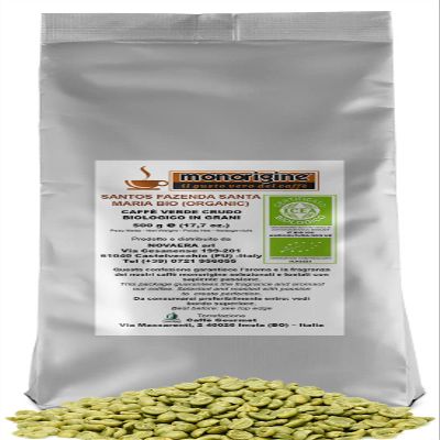 Arabica Green Coffee Beans Santos Fazenda Santa Maria Coco BIO (Organic) - 500 gr