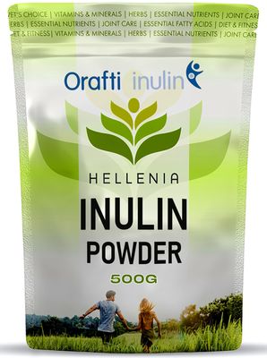 Inulin Powder 500g by Orafti | Premium Inulin Prebiotic Fibre Powder 500g Plus FOS | Chicory Root, Highly Soluble | Added FOS, Gluten Free, Suitable for Vegans - by Orafti