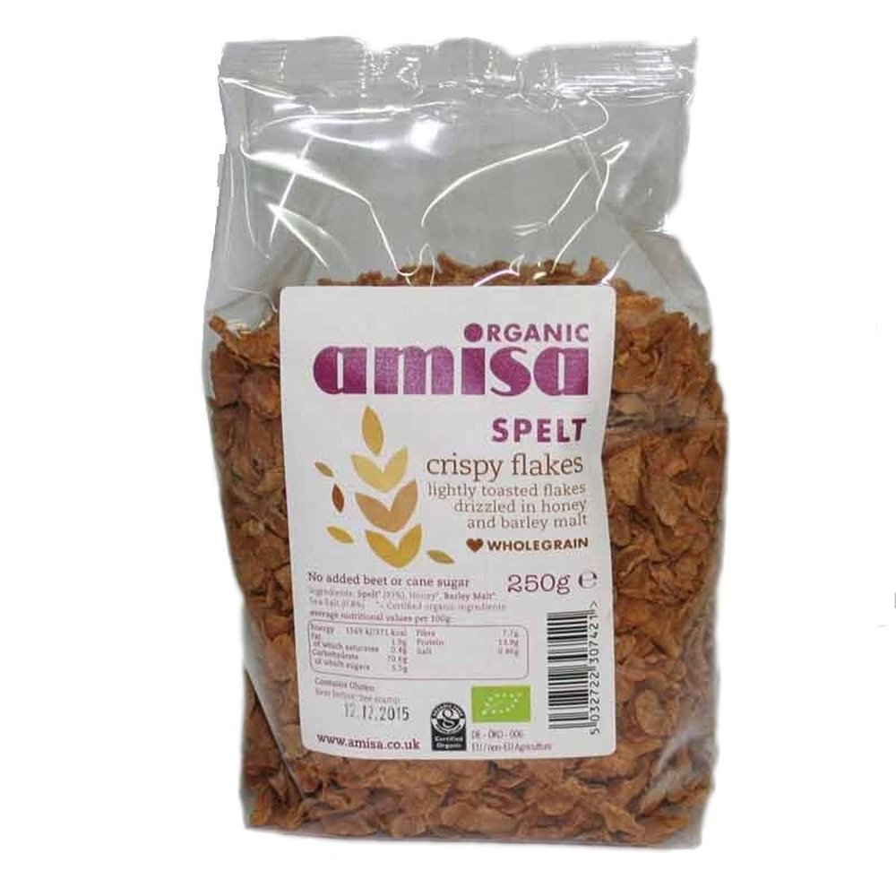 Amisa | Spelt Crispy Flakes - Organic | 5 x 250g