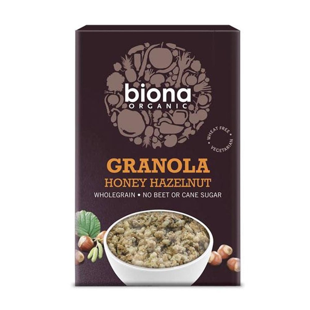 Biona | Honey Hazel Granola - Organic | 5 x 375g