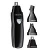 WAHL 3 in 1 Personal Trimmer, Nose Hair Eyebrow, Painless Eyebrow and Facial Hair Trimmer for Men Women, Rechargeable, Washable Heads, Black view 1