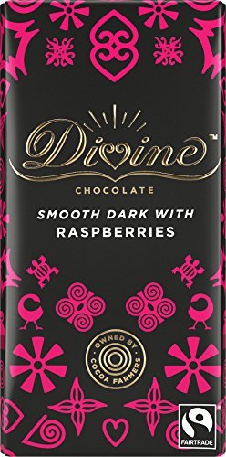 Divine | Dark Choc with Raspberries | 11 x 100g