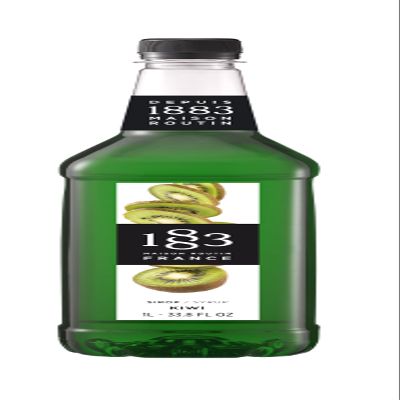 1883 Maison Routin Kiwi Premium Syrup for Cocktails, Smoothies, Mocktails Fruit Syrup 1L PET Bottle