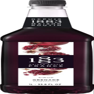 1883 Maison Routin - Pomegranate Syrup - Made in France - PET Bottle | 1 Liter (33.8 oz)