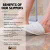 Eco Bath London Natural Toweling Slippers - Luxury 100% Organic Cotton, Ultra Soft, Machine Washable Indoor Slippers for Bath and Home XL Size (10-11) view 3