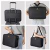 MONSTINA Large Capacity Makeup Case 3 Layers Cosmetic Organizer Brush Bag 40cm Makeup Train Case Makeup Artist Box for Curling Iron Hair Straightener Brush Set and Cosmetics view 4