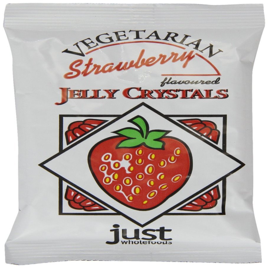 Just Wholefoods Strawberry Jelly Crystals 85g (Pack of 4)