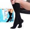 CareforYou Travel & Flight Anti-Fatigue Compression Socks Help Energise Tired, Aching, Swollen Legs, aid Circulation (L/XL, Black) view 2
